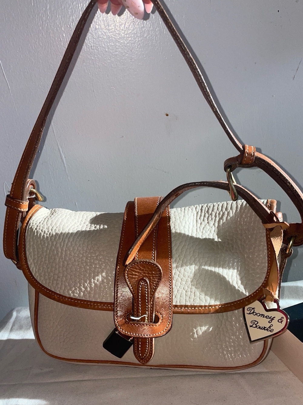 vintage Dooney & Bourke All-Weather Leather crossbody handbag,